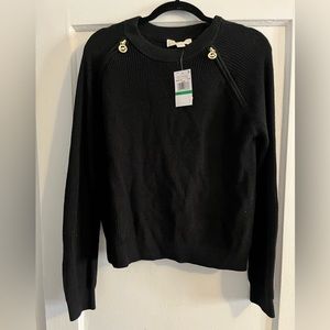 Michael Michael Kors L black sweater with zipper details